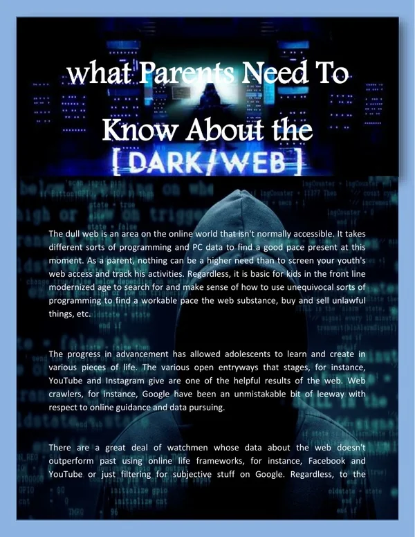 how to find the dark web